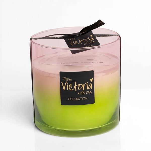 Victoria with love kaars - Groen/Roze - Zomercollectie