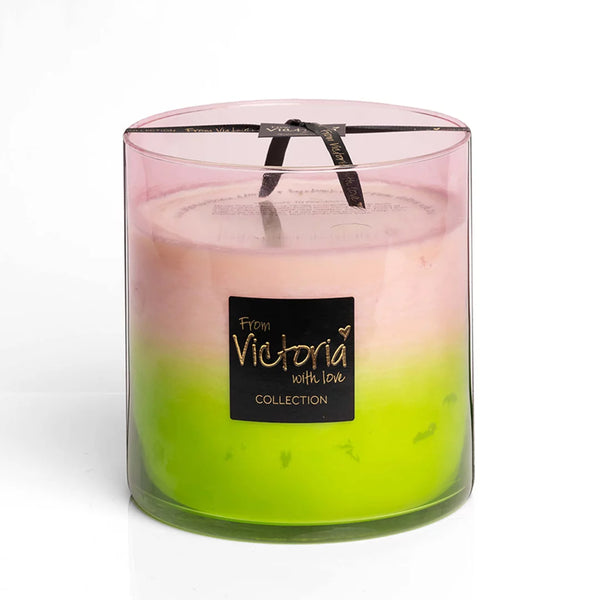 Victoria with love kaars - Groen/Roze - Zomercollectie