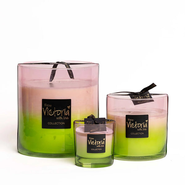 Victoria with love kaars - Groen/Roze - Zomercollectie