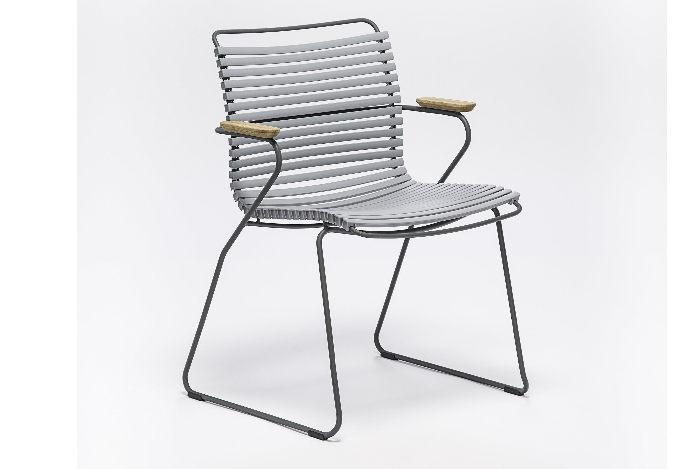 CLICK DINING CHAIR ARMREST GREY