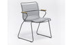 CLICK DINING CHAIR ARMREST GREY