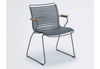 CLICK DINING CHAIR ARMREST DARK GREY