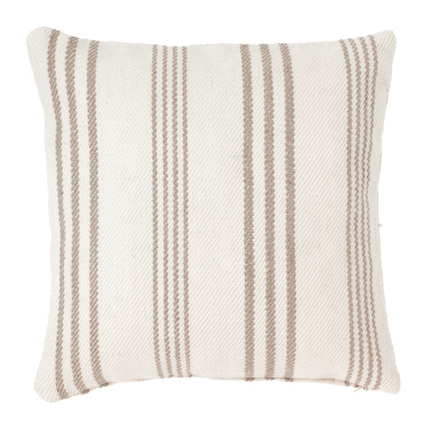 BUITEN KUSSEN - BEIGE GESTREEPT - 50CM X 50CM