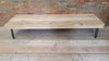 STEIGERHOUTEN TV MEUBEL MET ZWARTE PINPOTEN