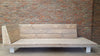 STEIGERHOUTEN HOEKLOUNGEBANK FANCY MET WITTE STRIPPOTEN