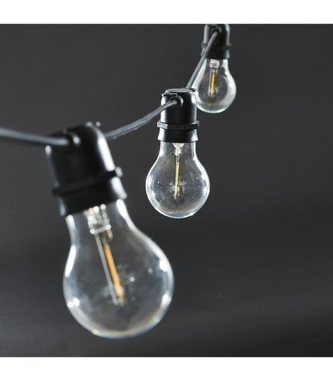 Outdoor Lightchain - Lichtsnoer zwart - standard Bulb