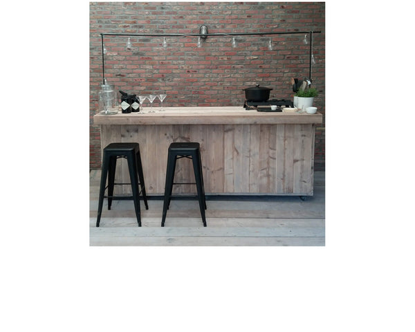 STEIGERHOUTEN BUITENKEUKEN/BAR OP MAAT