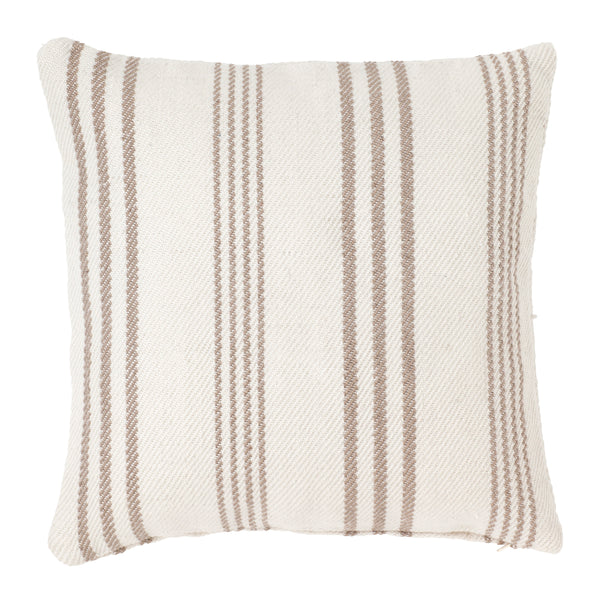 BUITEN KUSSEN - BEIGE GESTREEPT - 50CM X 50CM