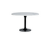 Marmeren eettafel-  rond - wit - 120cm diameter