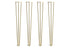 Pinpoten 86cm goud