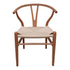 WISHBONE CHAIR-Y-CHAIR -WISHBONE STOEL ESSENHOUT NATUREL+NATUREL  ZITTING-EETKAMERSTOEL