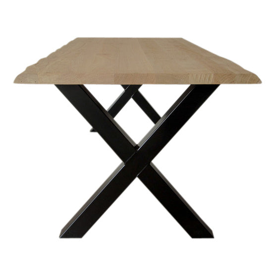 Handgemaakt Industrieel tafelonderstel X tafelpoot / kruispoot Standaard zwart
