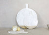 NKUKU BWARI ROUND MARMER BOARD WHITE