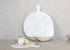 NKUKU BWARI ROUND MARMER BOARD WHITE